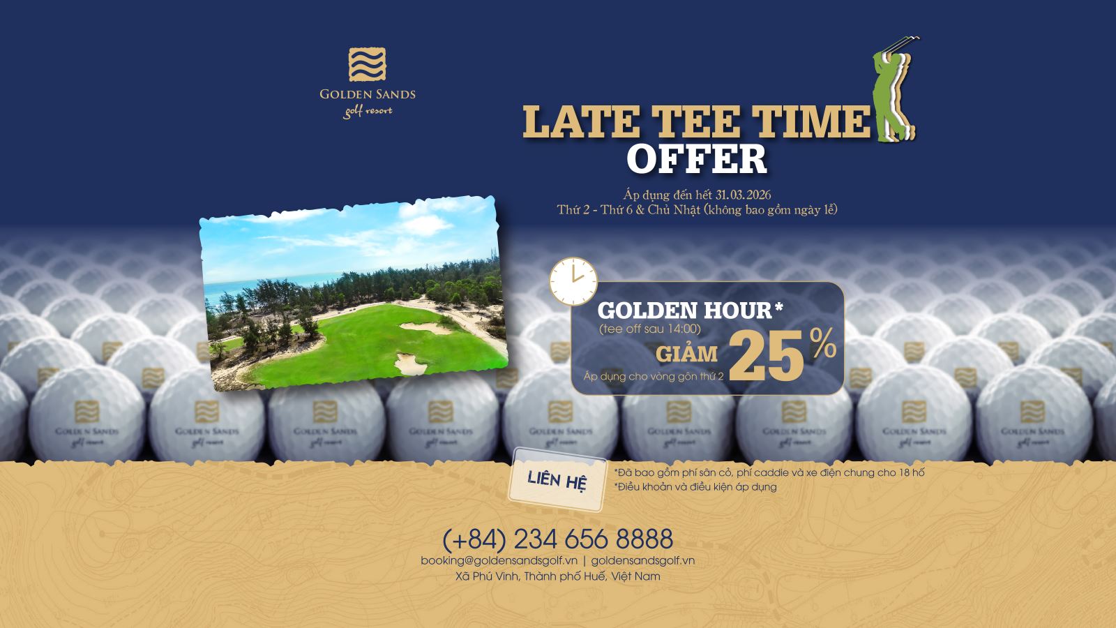 Uư đãi GOLDEN HOUR - Đặc quyền "giờ vàng" cho những cú swing muộn